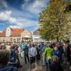 Wahlkampf in Deutschland: Redner auf dem Marktplatz.