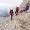 Unterwegs in unwegsamem Gelände: die Bergwacht 