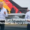 Stoltenberg and Pistorius visit "Air Defender" air force exercise 