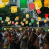 Impressionen vom Auftakt der Lampionfeste, die initiiert vom Deutschen Architektur Museum im Jahr 2025 auf dem Paulsplatz in Frankfurt stattfanden.