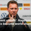 Statement stands: Nagelsmann wants to become world champion