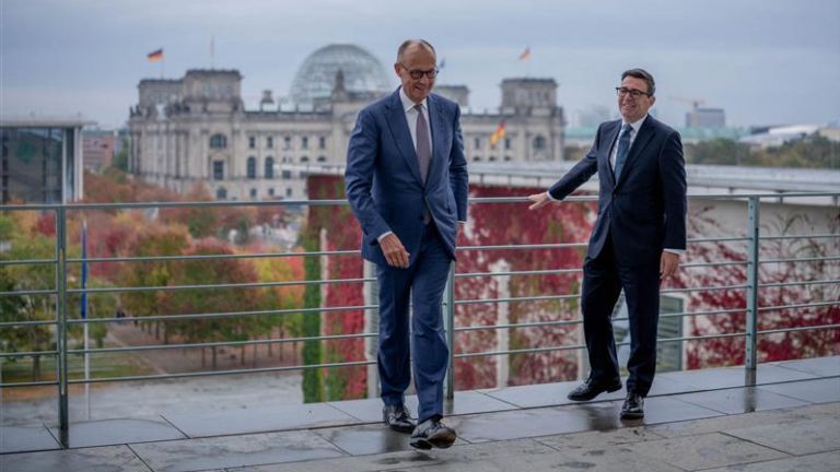 Friedrich Merz und Andy Burnham in Berlin