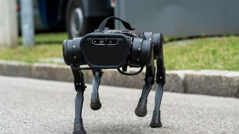 Ein laufender Roboter