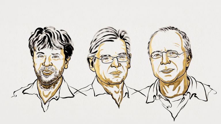 Die Medizin-Nobelpreisträger 2026: Karl Deisseroth, Peter Hegemann und Georg Nagel (v. l.).
