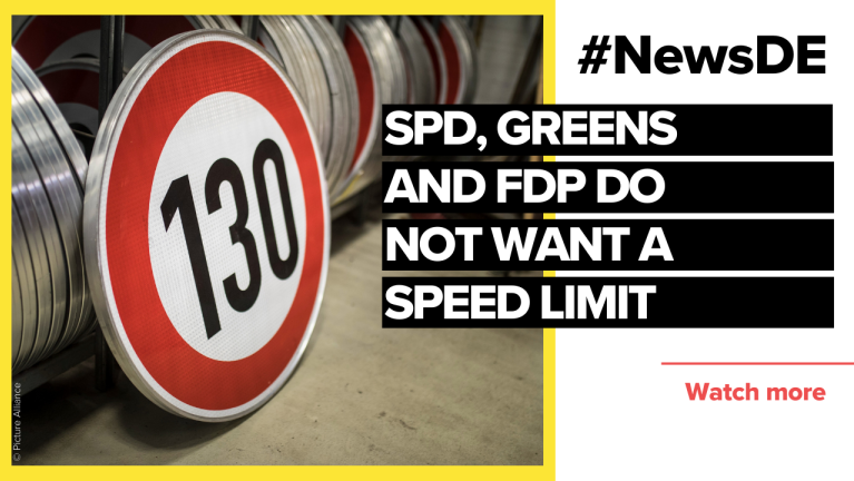 SPD, Greens and FDP do not want a speed limit