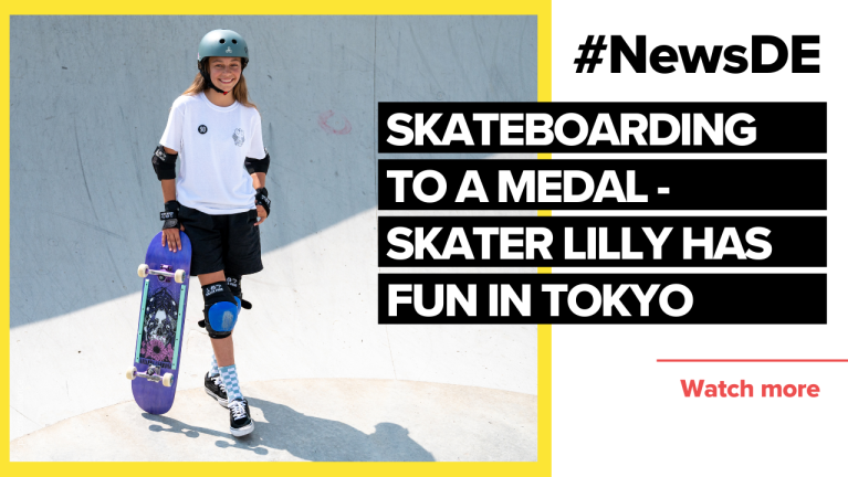 Skateboarding to a medal - skater Lilly has fun in Tokyo | #NewsDE