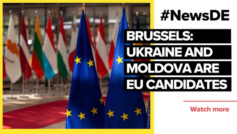 Ukraine and Moldova are EU candidates
