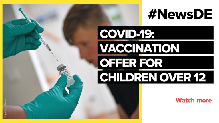 Vaccination offer for children over 12 years