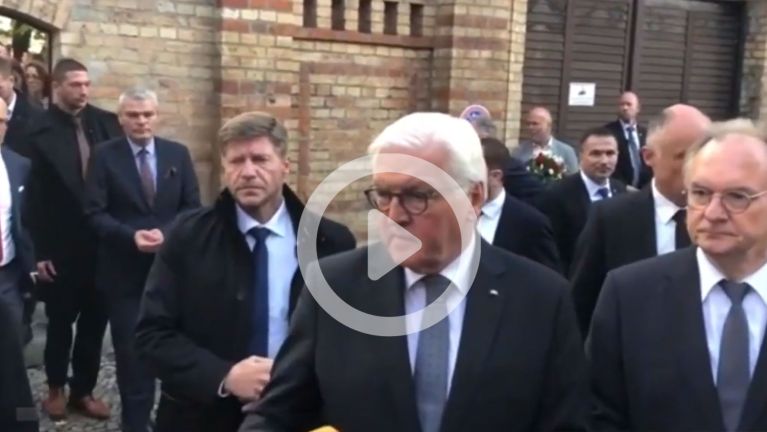 Steinmeier in Halle