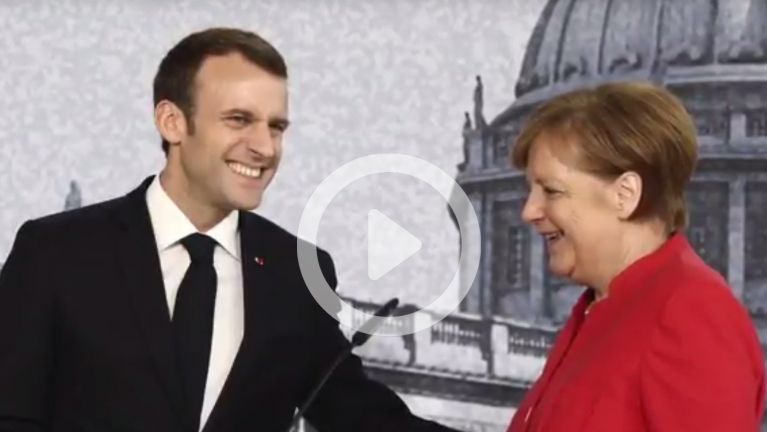 Besuch: Emmanuel Macron zu Gast in Berlin