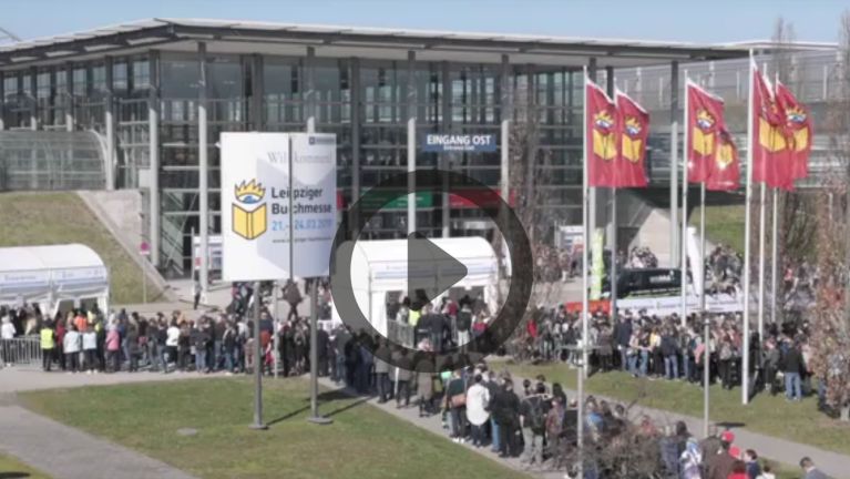 Eröffnung der Leipziger Buchmesse, Menschenschlangen