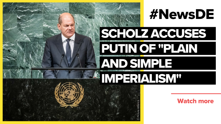 Scholz accuses Putin of "imperialism, plain and simple" 