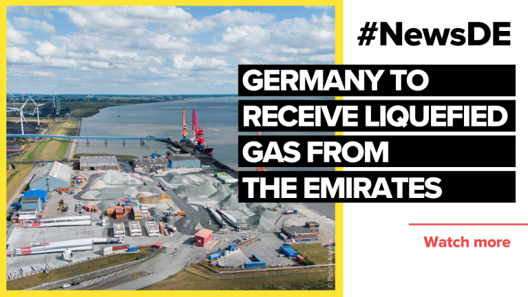 Germany receives liquefied gas from the Emirates