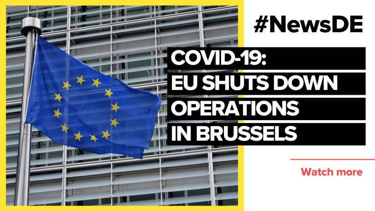 EU shuts down operations in Brussels