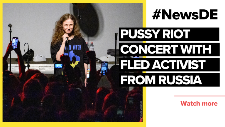 Pussy Riot concert with activist after escape from Russia