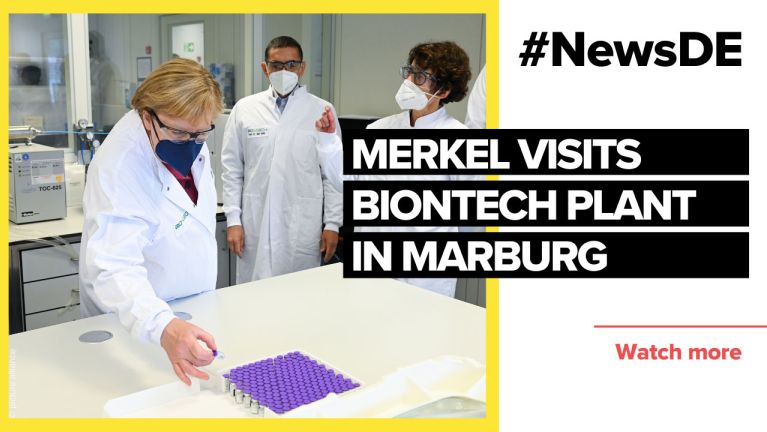 Merkel visits Biontech