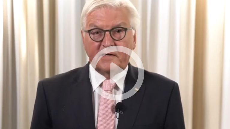 Video message by the Federal President Frank-Walter Steinmeier