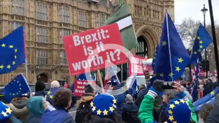 Demonstration in London