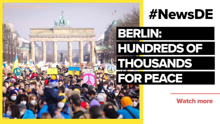 Berlin: More than a hundred thousand demonstrate for peace