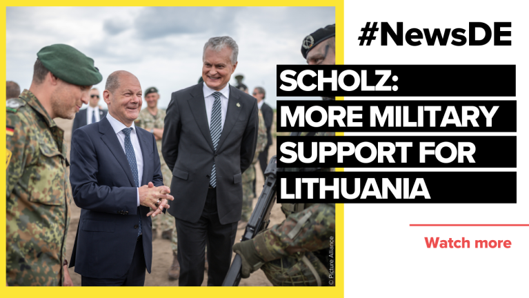 Scholz promises Lithuania reinforcements for NATO's eastern flank