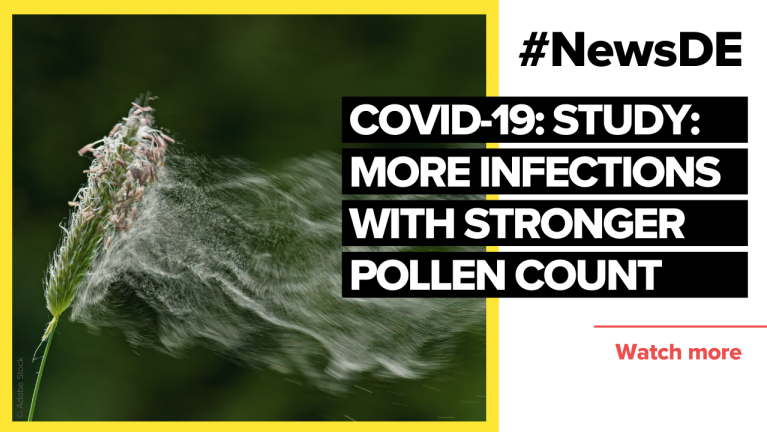 Study: More coronavirus infections with stronger pollen count