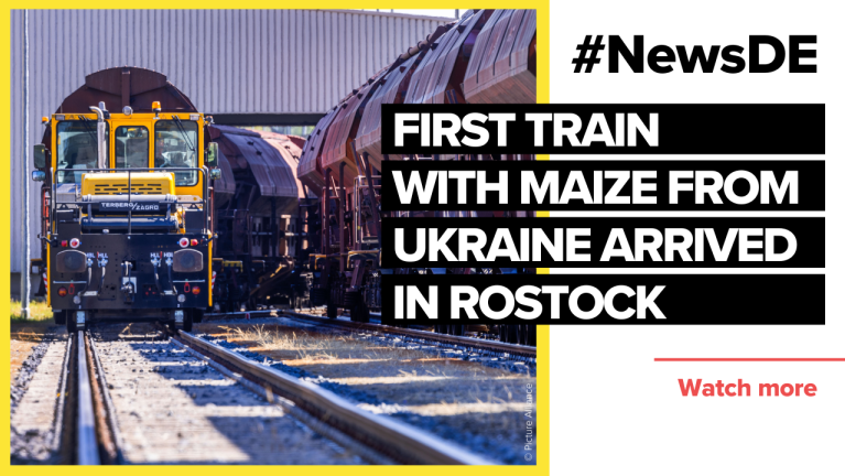First train with maize from Ukraine arrived in Rostock