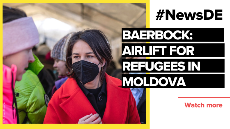 Baerbock: Work on airlift for refugees in Moldova