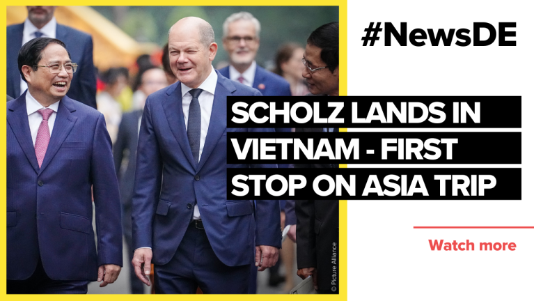 Scholz lands in Vietnam - First stop on Asia trip