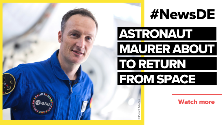 Astronaut Matthias Maurer about to return from space