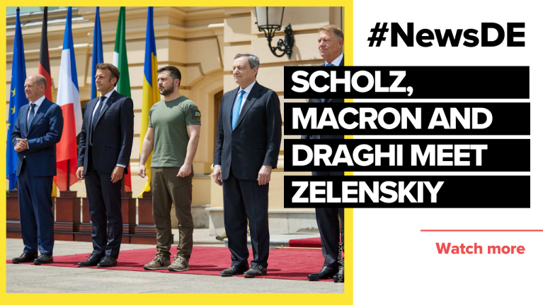 Scholz, Macron and Draghi meet Zelenskiy