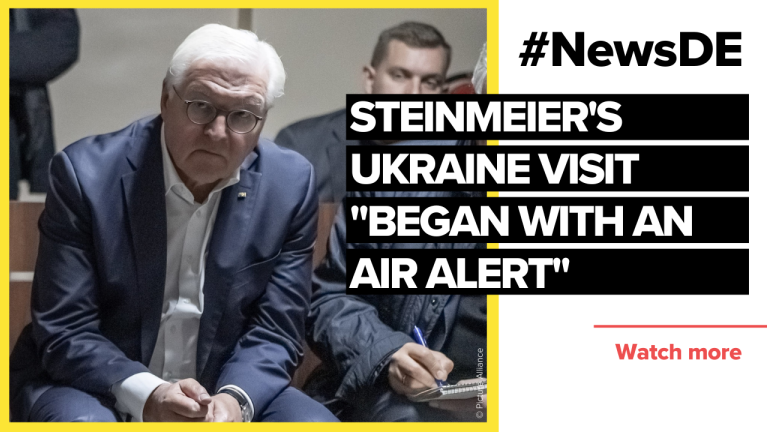 Steinmeier's Ukraine visit "began with an air alert"