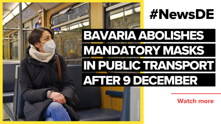 Bavaria abolishes mandatory masks in public transport after 9 December