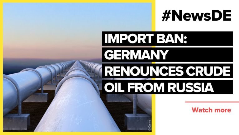 Import ban: Germany does without crude oil from Russia