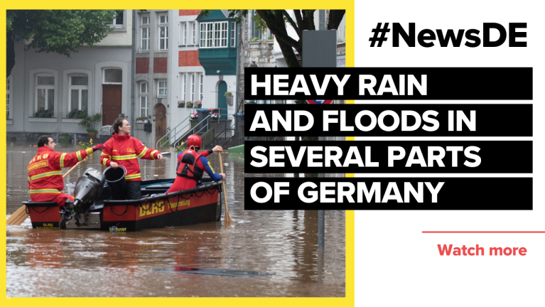 Heavy rain and floods in several parts of Germany