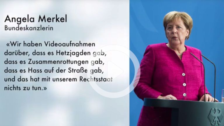 Angela Merkel: Das hat mit unserem Rechtsstaat nichts zu tun.