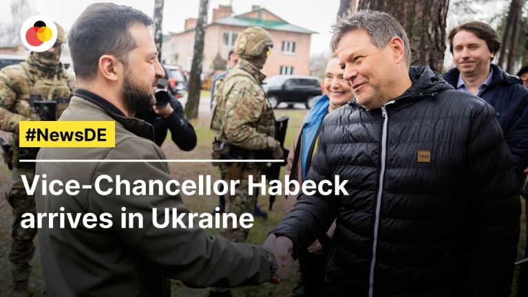 Vice-Chancellor Habeck arrives in Ukraine