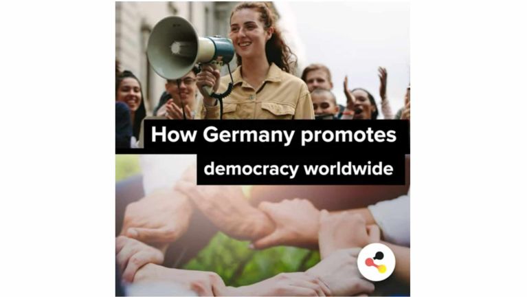 How Germany promotes democracy worldwide