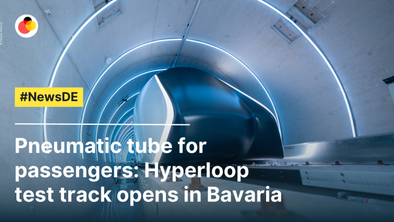 Pneumatic tube for passengers: Hyperloop test track opens in Bavaria