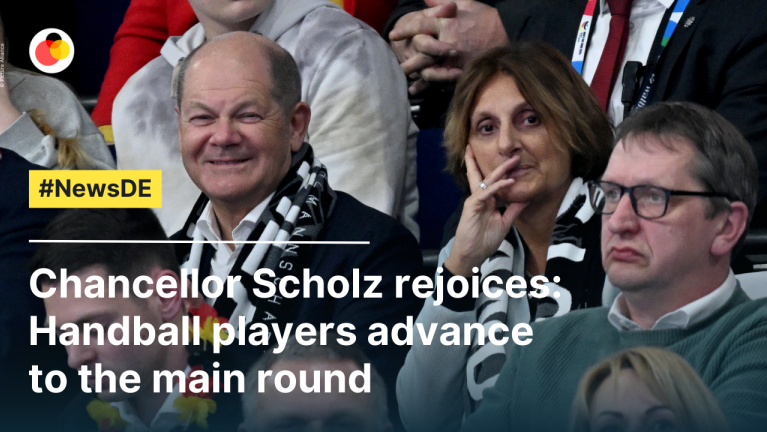 Chancellor Scholz rejoices: Handball players advance to the main round