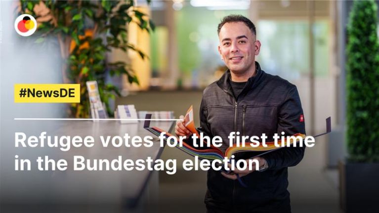 Refugee votes for the first time in the Bundestag election Refugee votes for the first time in the Bundestag election