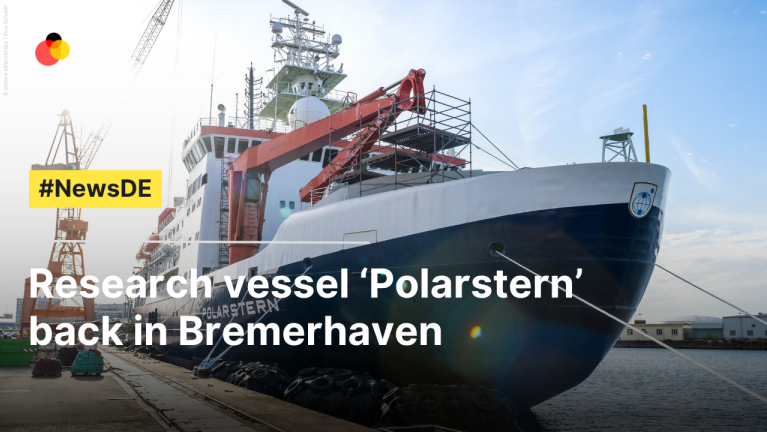 Research vessel `Polarstern' back in Bremerhaven