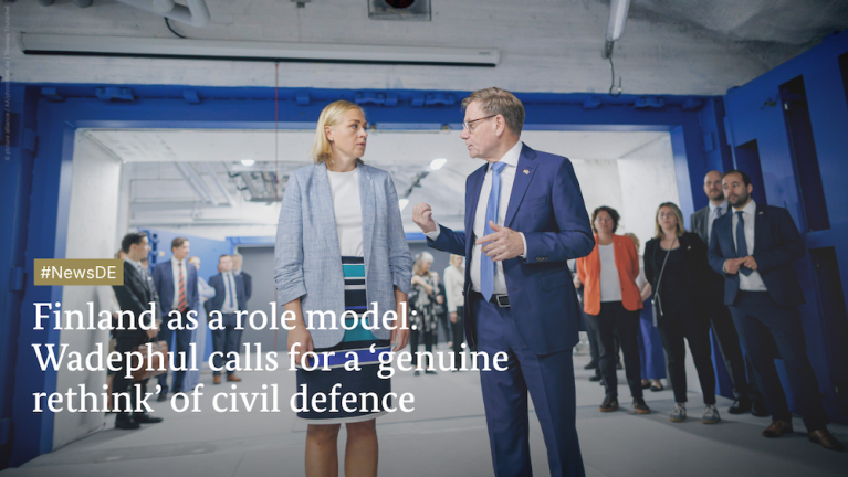Finland as a role model: Wadephul calls for a genuine rethink of civil defence