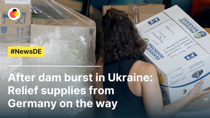 After dam burst in Ukraine: Aid from Germany on its way